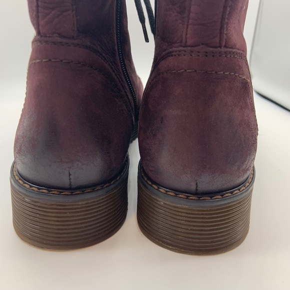 V-Italia La Farfalla Water Resistant Plum Royal Nubuck Leather Size 8 - Picture 13 of 16